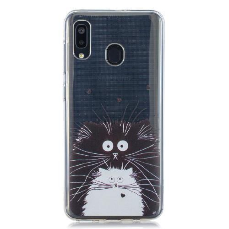 Pattern gelový obal na mobil Samsung Galaxy A20 / A30 - kočka