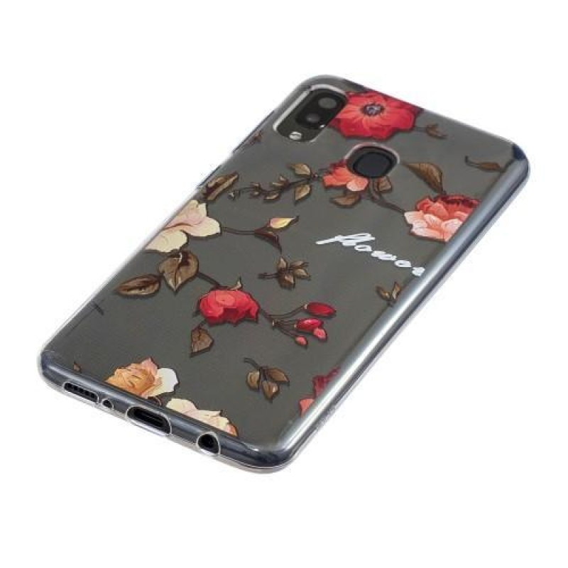 Pattern gelový obal na mobil Samsung Galaxy A20 / A30 - živý květ