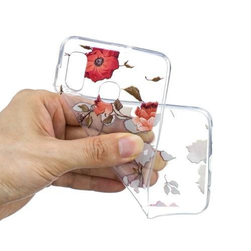 Pattern gelový obal na mobil Samsung Galaxy A20 / A30 - živý květ