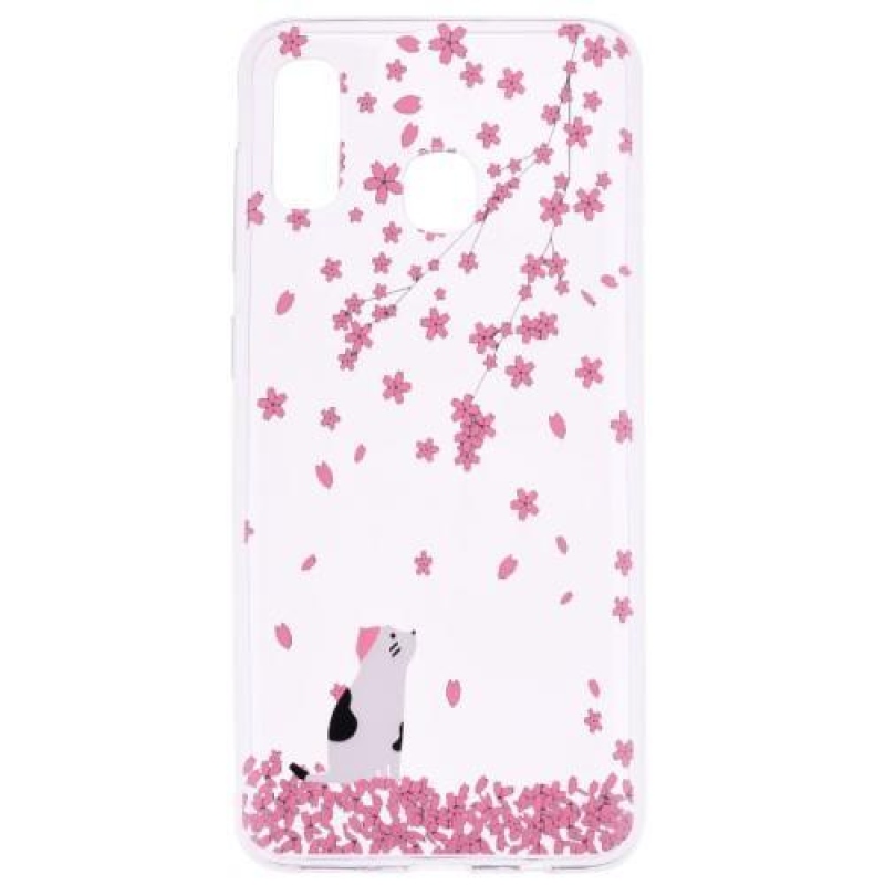 Pattern gelový obal na mobil Samsung Galaxy A40 - živé květy