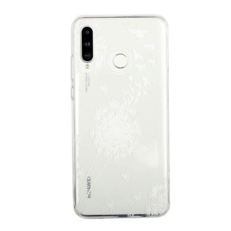 Pattern gelový obal na mobil Samsung Galaxy M20 - bílá pampeliška