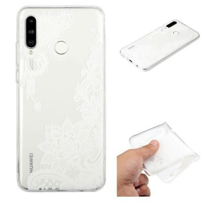 Pattern gelový obal na mobil Samsung Galaxy M20 - krajkový květ