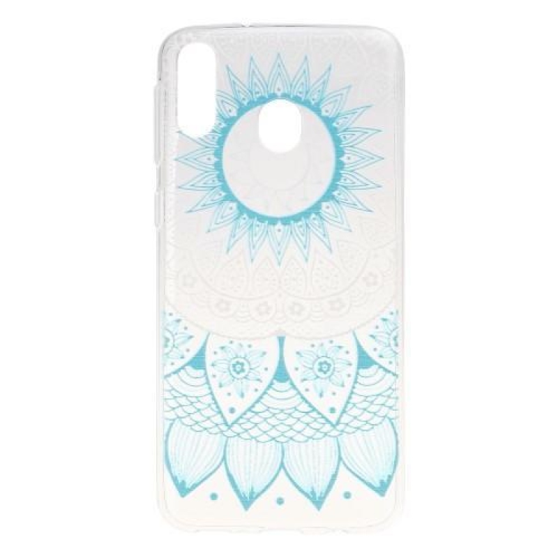 Pattern gelový obal na mobil Samsung Galaxy M20 - modrá mandala