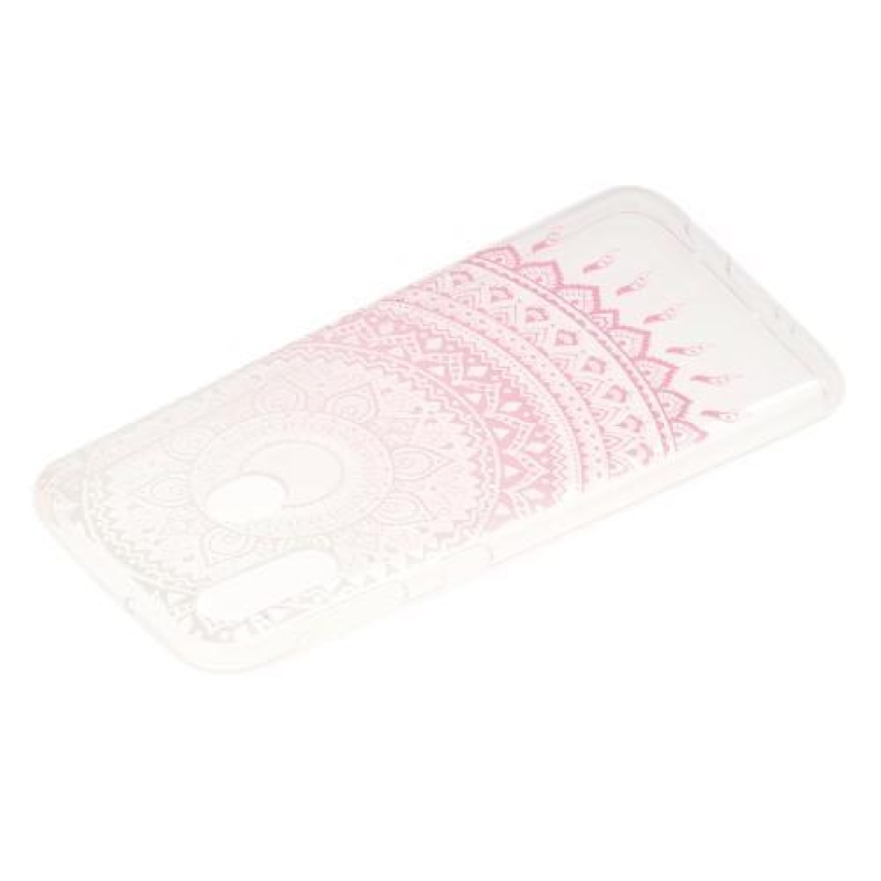 Pattern gelový obal na mobil Samsung Galaxy M20 - růžová mandala