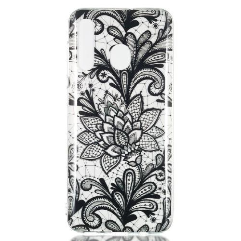 Pattern gelový obal na Samsung Galaxy A50/A30/A30s/A20 - krajková květina