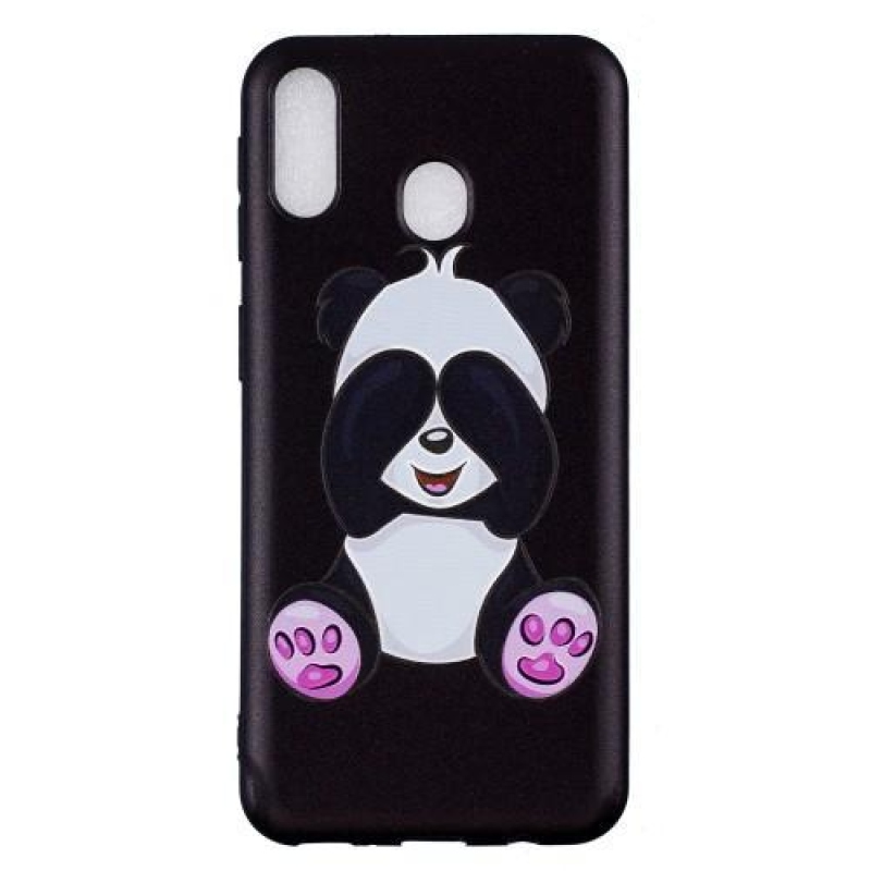 Pattern gelový obal na Samsung Galaxy M20 - roztomilá panda