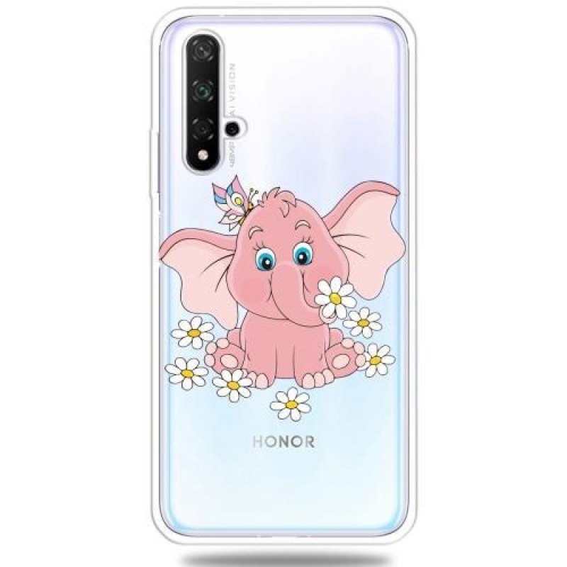 Pattern obrázkový gelový obal pro mobil Honor 20 / Huawei Nova 5T - slon
