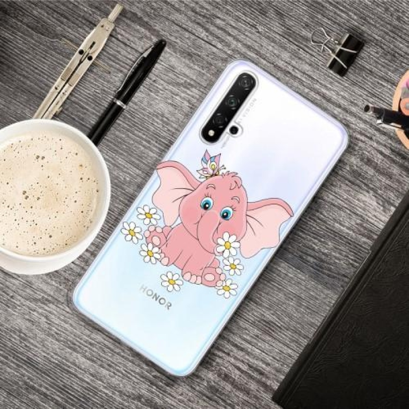 Pattern obrázkový gelový obal pro mobil Honor 20 / Huawei Nova 5T - slon