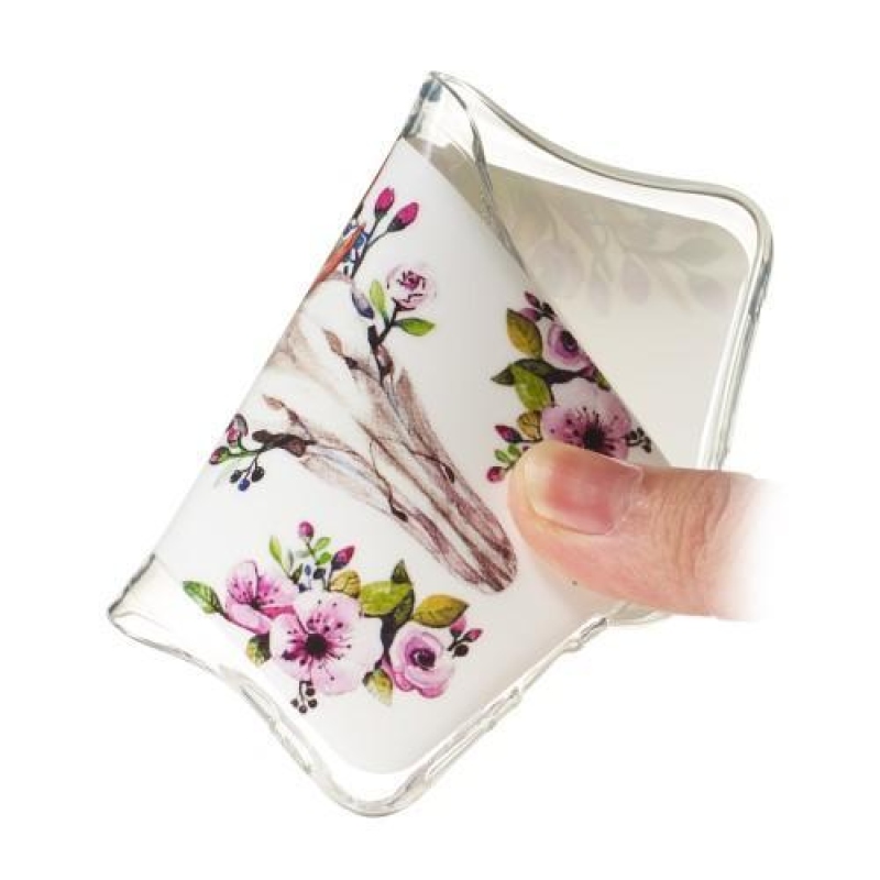 Patterned gelový obal na mobil Samsung Galaxy A80 - květinový sob