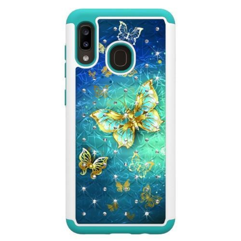 Patterned odolný obal na mobil Samsung Galaxy A20 / Galaxy A30 - motýl