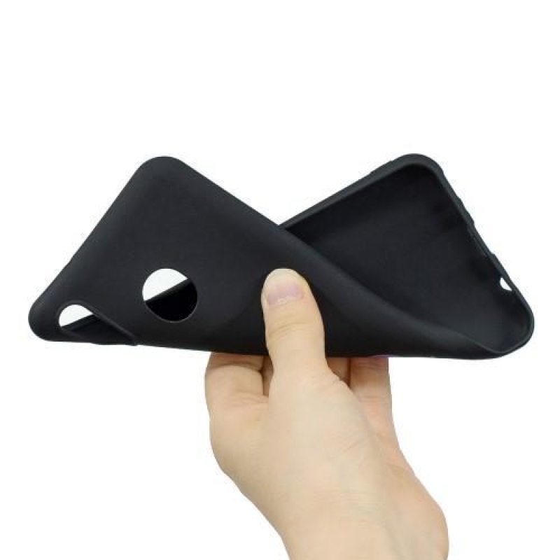 Patterns matný gelový obal na mobil Samsung Galaxy M20 - černý / jednorožec