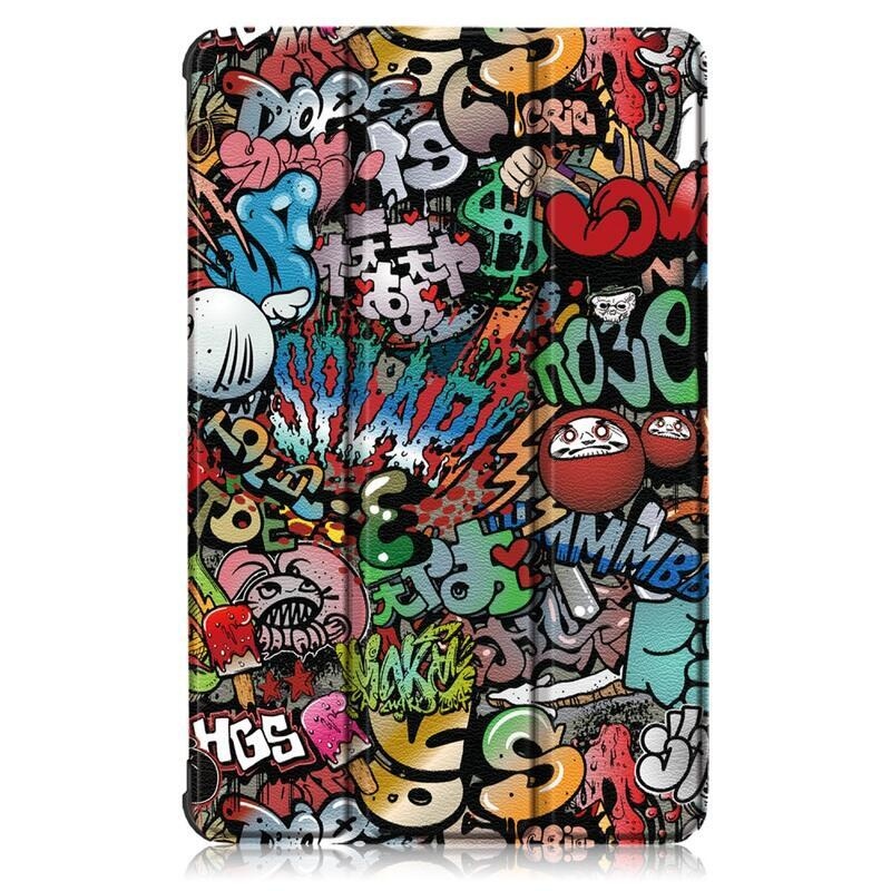 Patty chytré polohovací pouzdro na tablet Lenovo Tab M10 FHD Plus - graffiti
