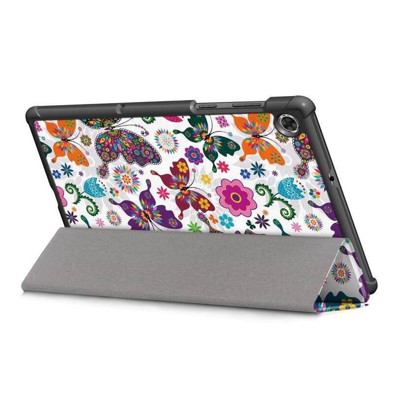 Patty chytré polohovací pouzdro na tablet Lenovo Tab M10 FHD Plus - motýli a květy