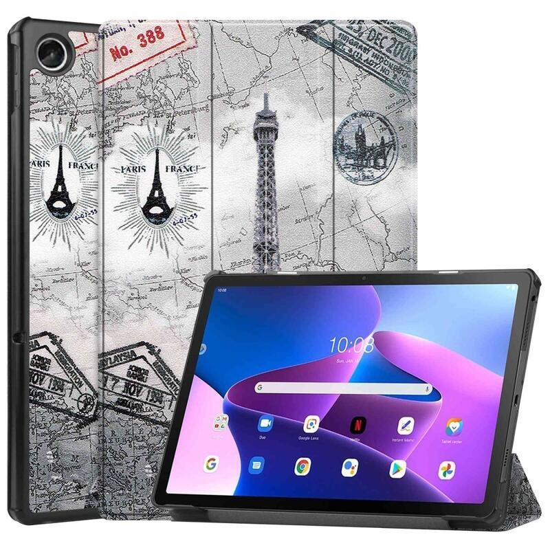 Patty chytré polohovací pouzdro na tablet Lenovo Tab M10 Plus (3. Gen) - Eiffelova věž