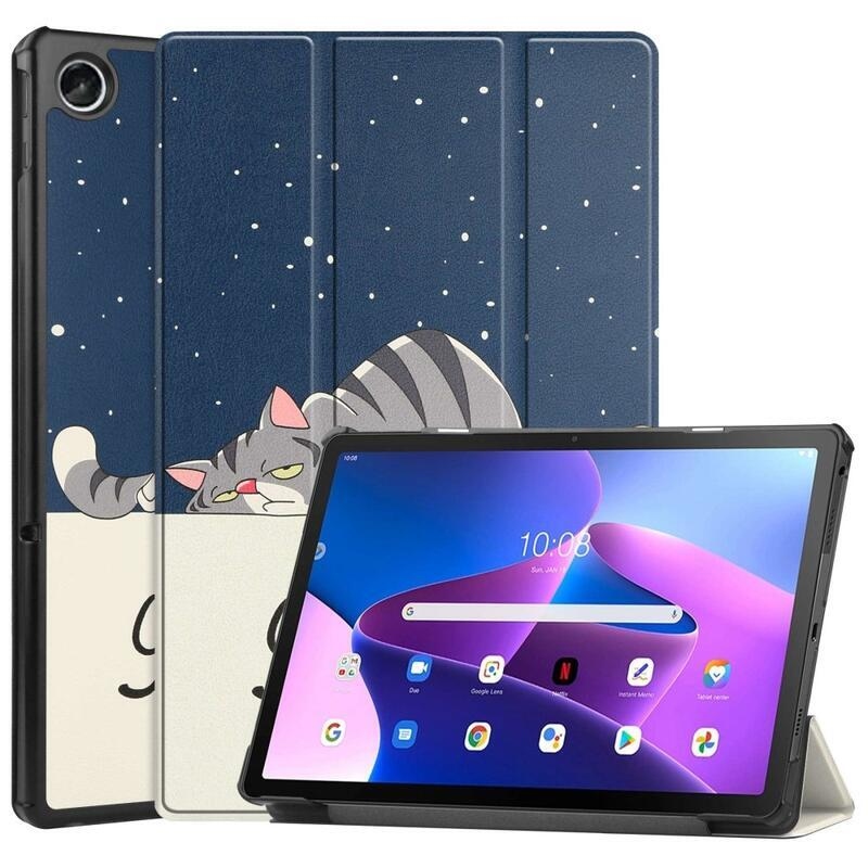 Patty chytré polohovací pouzdro na tablet Lenovo Tab M10 Plus (3. Gen) - kočka