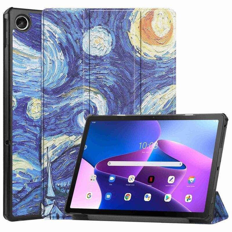 Patty chytré polohovací pouzdro na tablet Lenovo Tab M10 Plus (3. Gen) - olejomalba