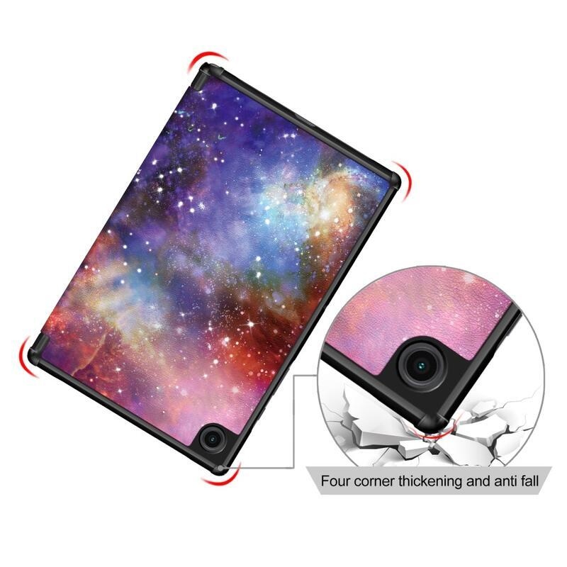 Patty chytré polohovatelné pouzdro pro tablet Samsung Galaxy Tab A8 10.5 (2021) - vesmír