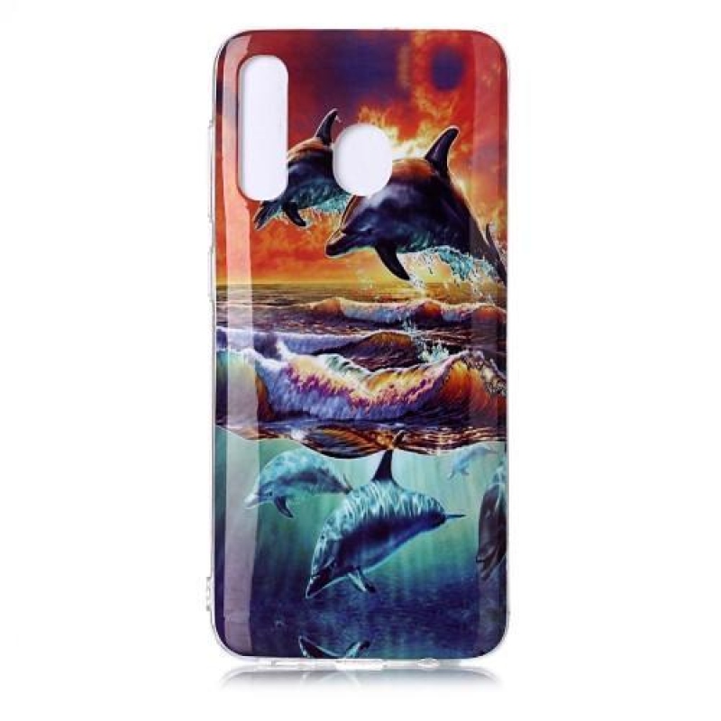 Patty gelové pouzdro na mobil Samsung Galaxy A20 / A30 - delfín