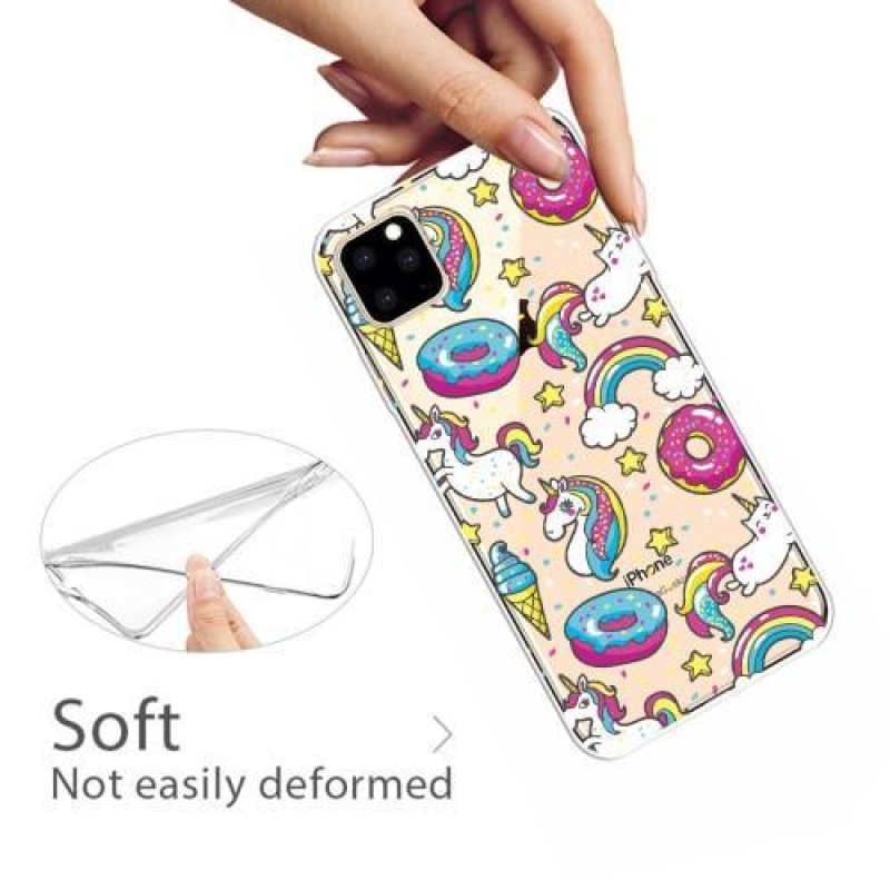 Patty gelový obal na mobil Apple iPhone 11 Pro 5.8 (2019) - donuty a jednorožci