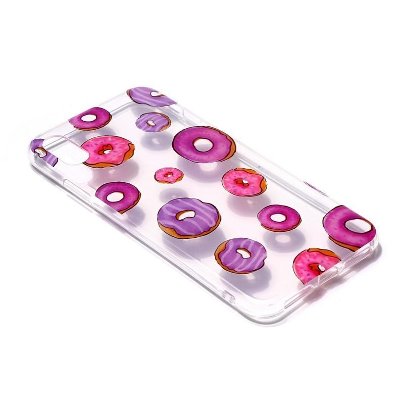 Patty gelový obal na mobil iPhone XS / X - donuty