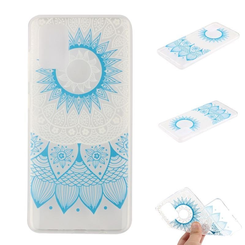 Patty gelový obal na mobil Samsung Galaxy A51 - modrý květ
