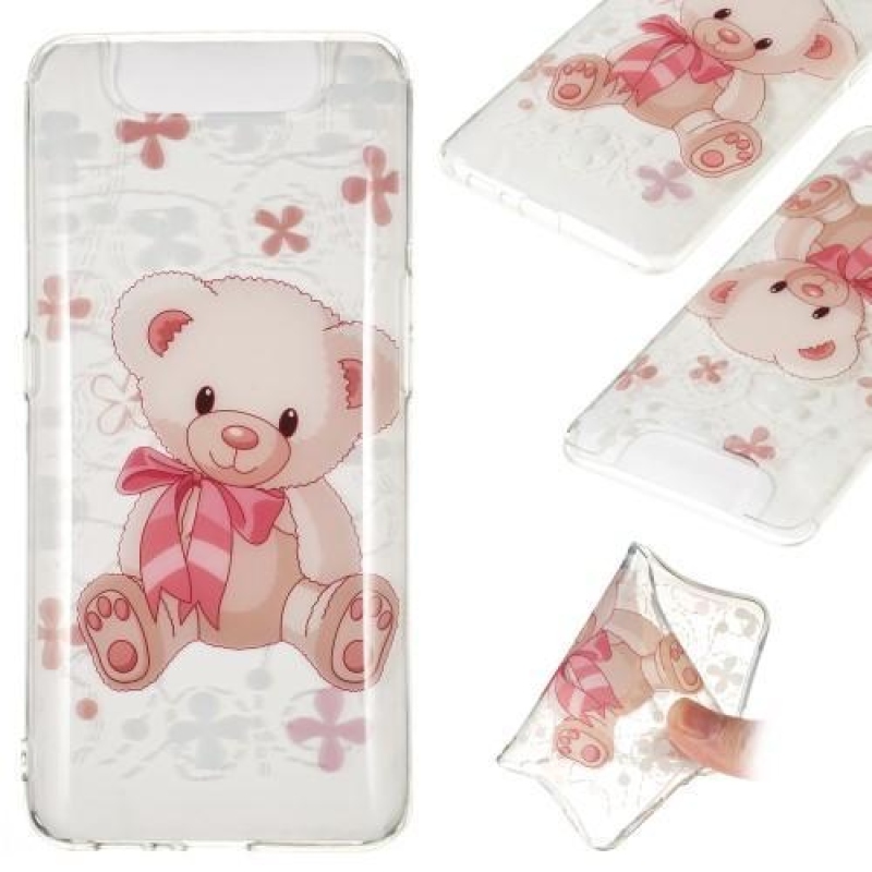 Patty gelový obal na mobil Samsung Galaxy A80 - medvídek
