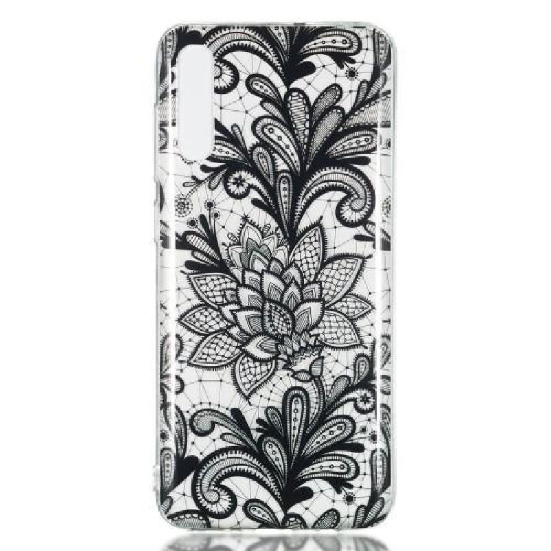Patty gelový obal na Samsung Galaxy A70 - květina krajka