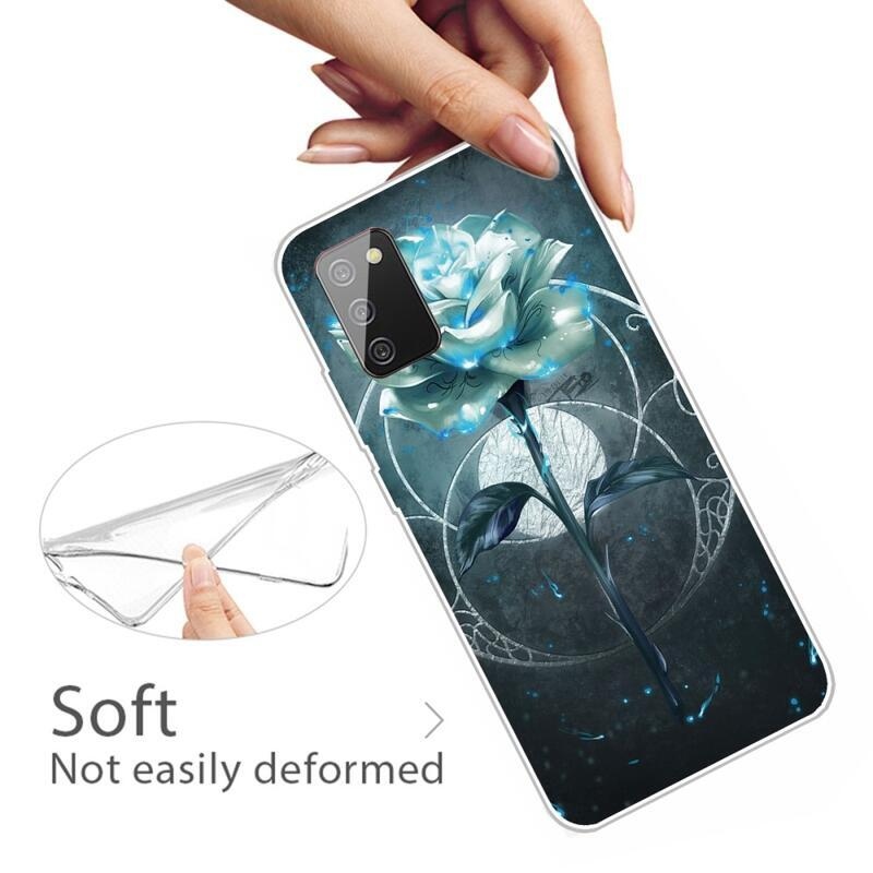 Patty gelový obal pro mobil Samsung Galaxy A03s (166.6 x 75.9 x 9.1mm) - kouzelná růže