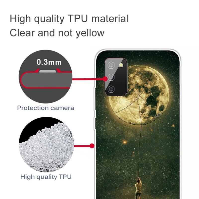 Patty gelový obal pro mobil Samsung Galaxy A03s (166.6 x 75.9 x 9.1mm) - měsíc
