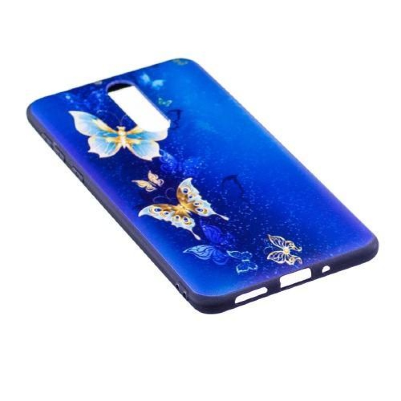 Patty gelový obal s motivem na Nokia 8 - modří motýlci