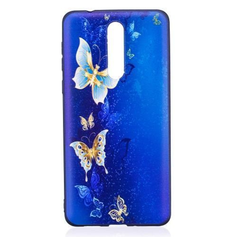 Patty gelový obal s motivem na Nokia 8 - modří motýlci