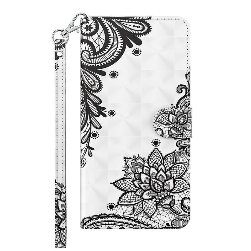 Print peněženkové pouzdro na mobil Xiaomi Redmi Note 11 4G/Note 11S 4G - krajkový květ
