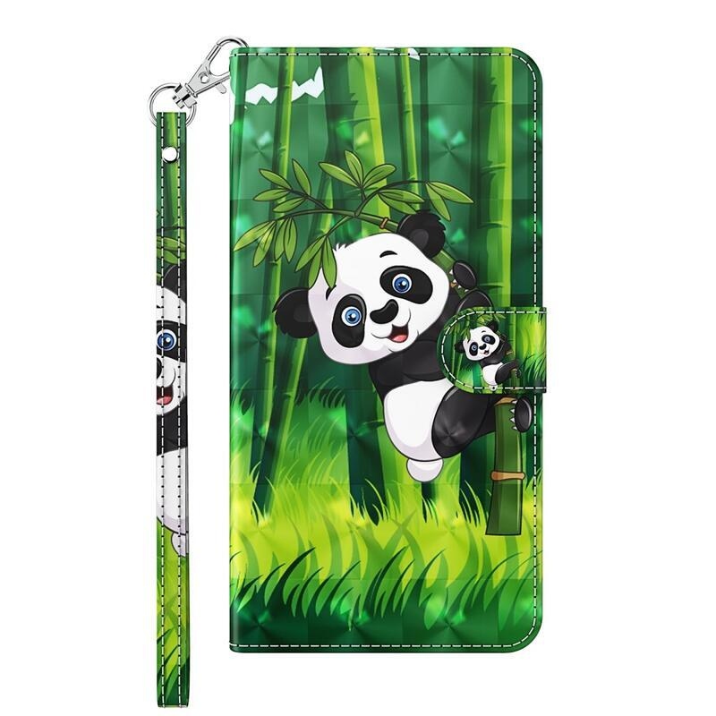 Print peněženkové pouzdro na mobil Xiaomi Redmi Note 11 4G/Note 11S 4G - panda na bambusu