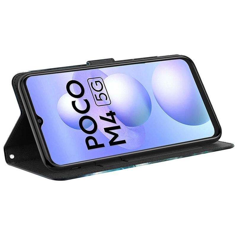 Print peněženkové pouzdro pro mobil Xiaomi Poco M4 5G - abstraktní vzor