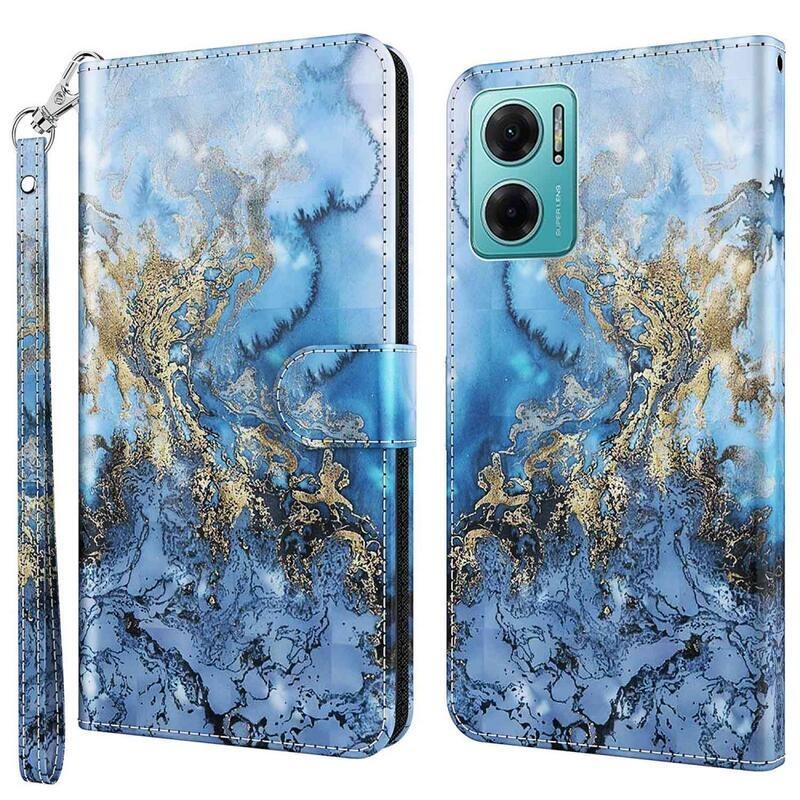Print peněženkové pouzdro pro mobil Xiaomi Poco M4 5G - abstraktní vzor