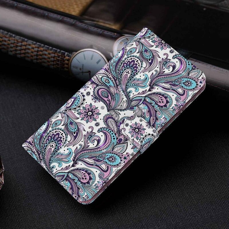 Print peněženkové pouzdro pro mobil Xiaomi Poco M4 5G - kašmírový vzor