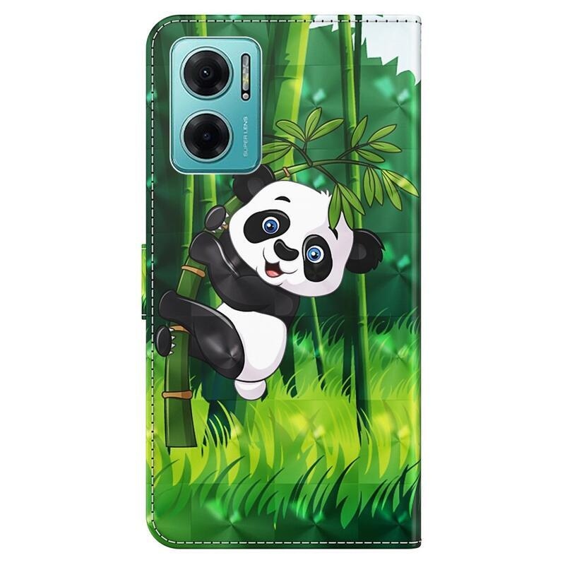 Print peněženkové pouzdro pro mobil Xiaomi Poco M4 5G - panda na bambusu