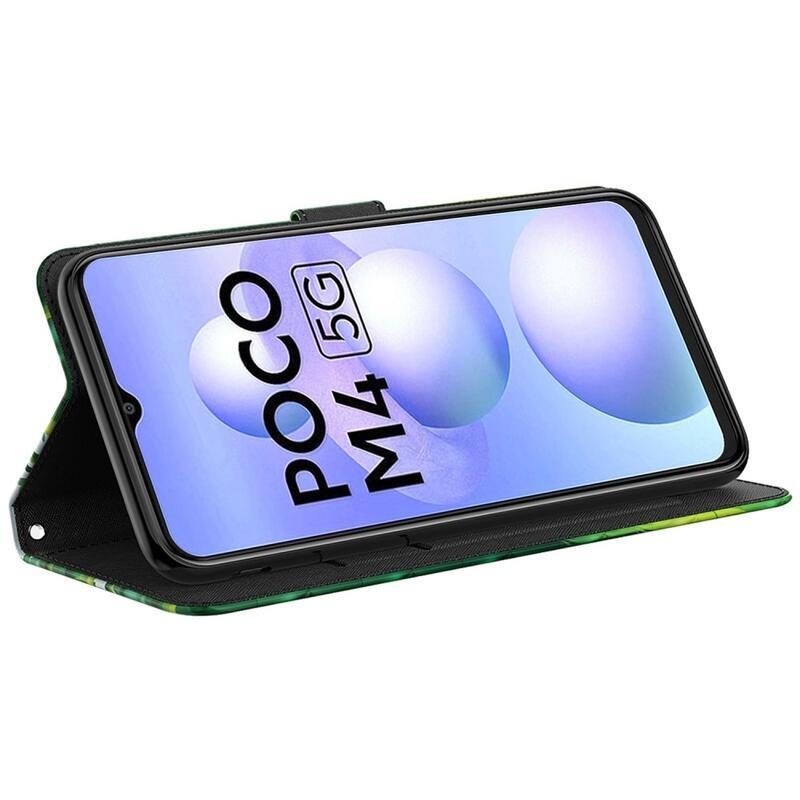 Print peněženkové pouzdro pro mobil Xiaomi Poco M4 5G - panda na bambusu