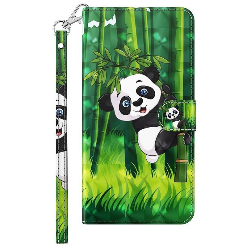 Print peněženkové pouzdro pro mobil Xiaomi Poco M4 5G - panda na bambusu
