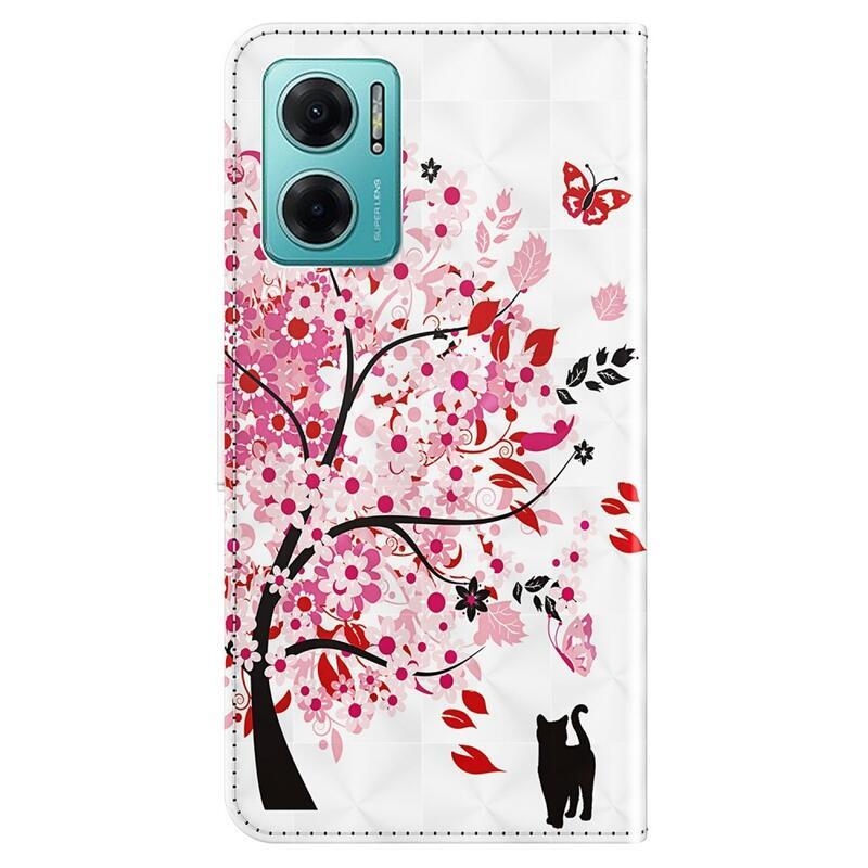 Print peněženkové pouzdro pro mobil Xiaomi Poco M4 5G - rozkvetlý strom