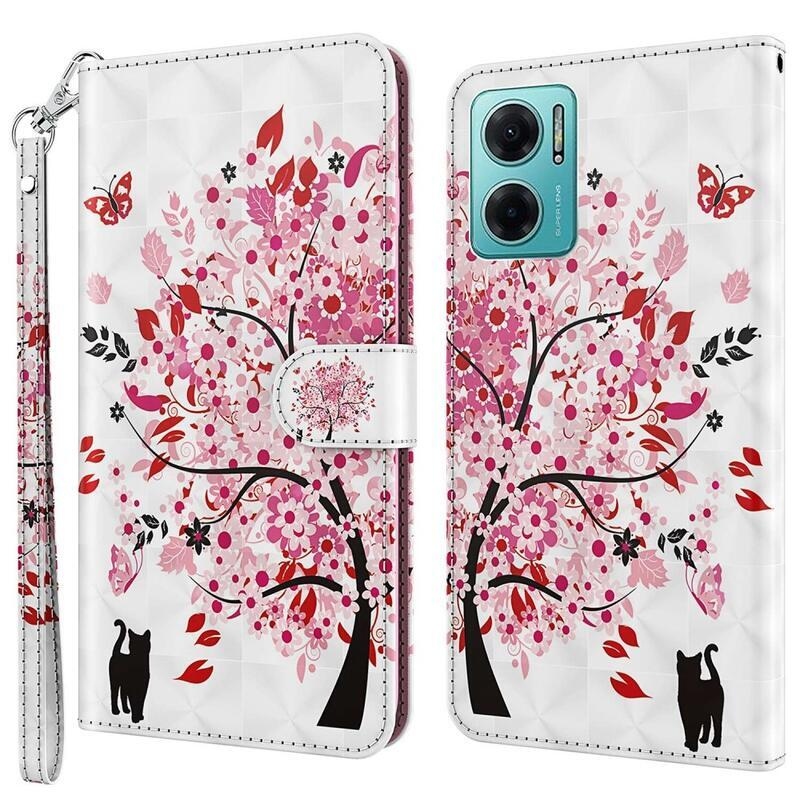 Print peněženkové pouzdro pro mobil Xiaomi Poco M4 5G - rozkvetlý strom
