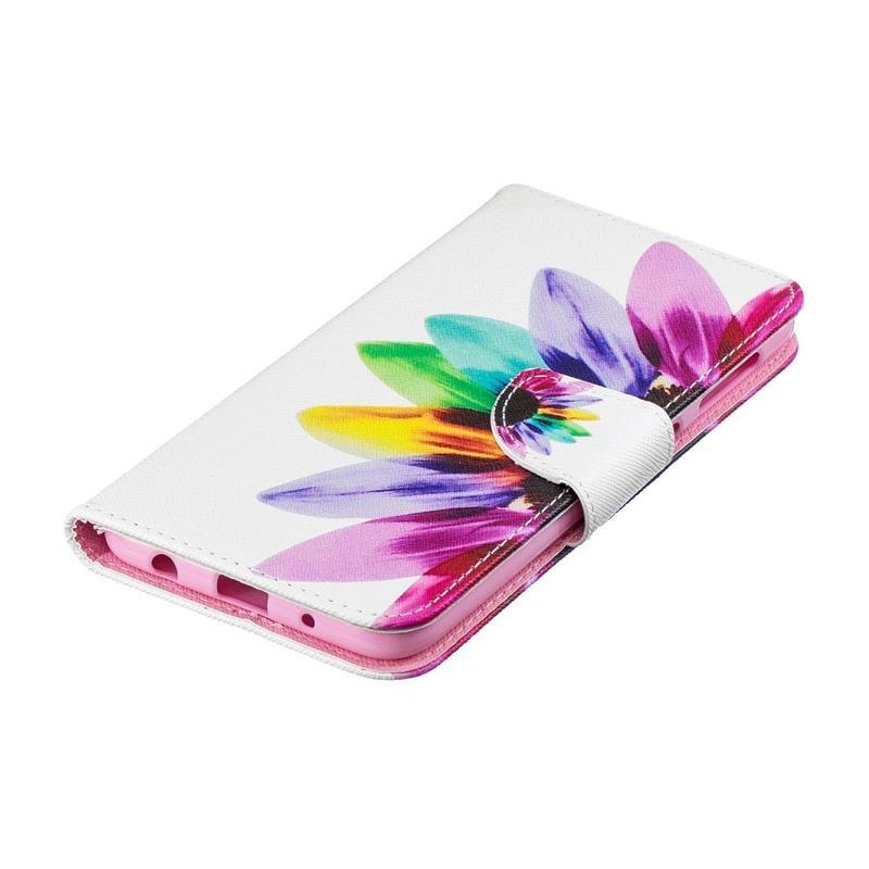 Patty PU kožené peněženkové pouzdro na mobil Samsung Galaxy A10 - barevné lístky