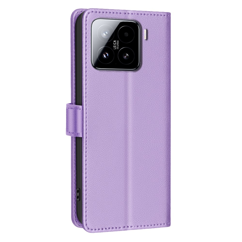 BINFEN knížkové pouzdro na Xiaomi 15 Pro - fialové
