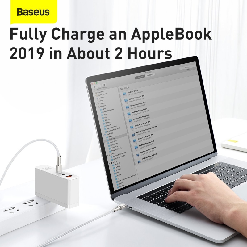 Baseus Cafule Metal Series Datový Kabel USB-C - USB-C 100W 1m White