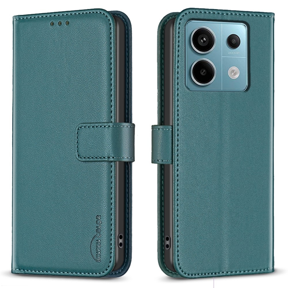 BNF knížkové pouzdro na Xiaomi Redmi Note 13 Pro 4G/Poco M6 Pro - zelené