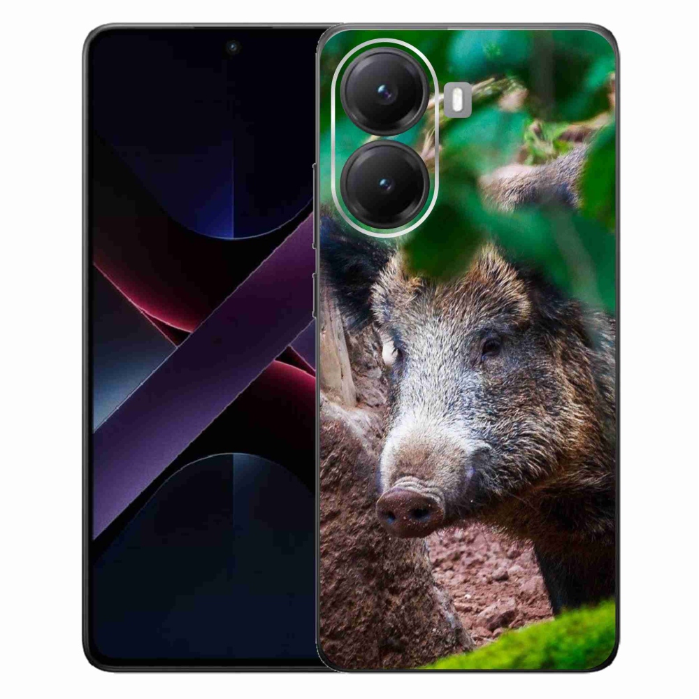 Gelový kryt mmCase na Xiaomi Poco X7 Pro 5G - divoké prase