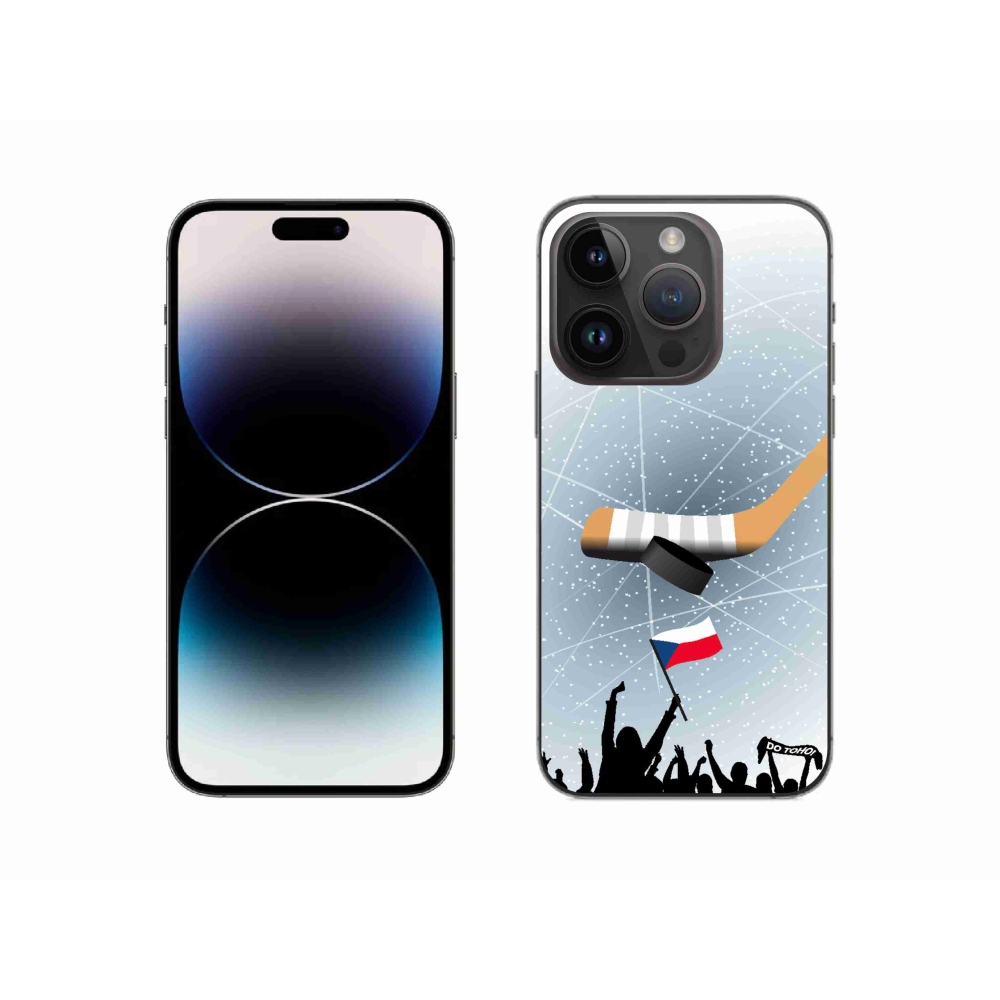 Gelový kryt mmCase na iPhone 14 Pro 6.1 - fanoušci hokeje