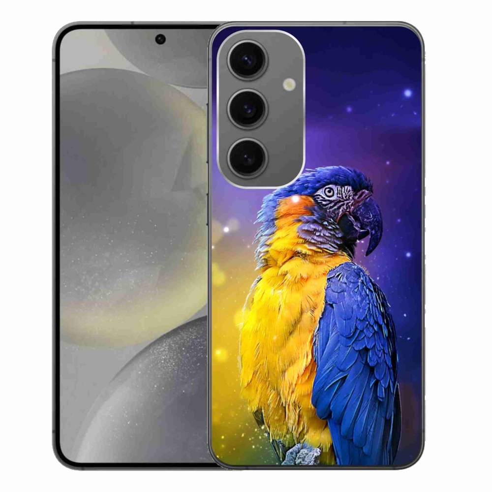 Gelový obal mmCase na Samsung Galaxy S24+ - papoušek ara 1