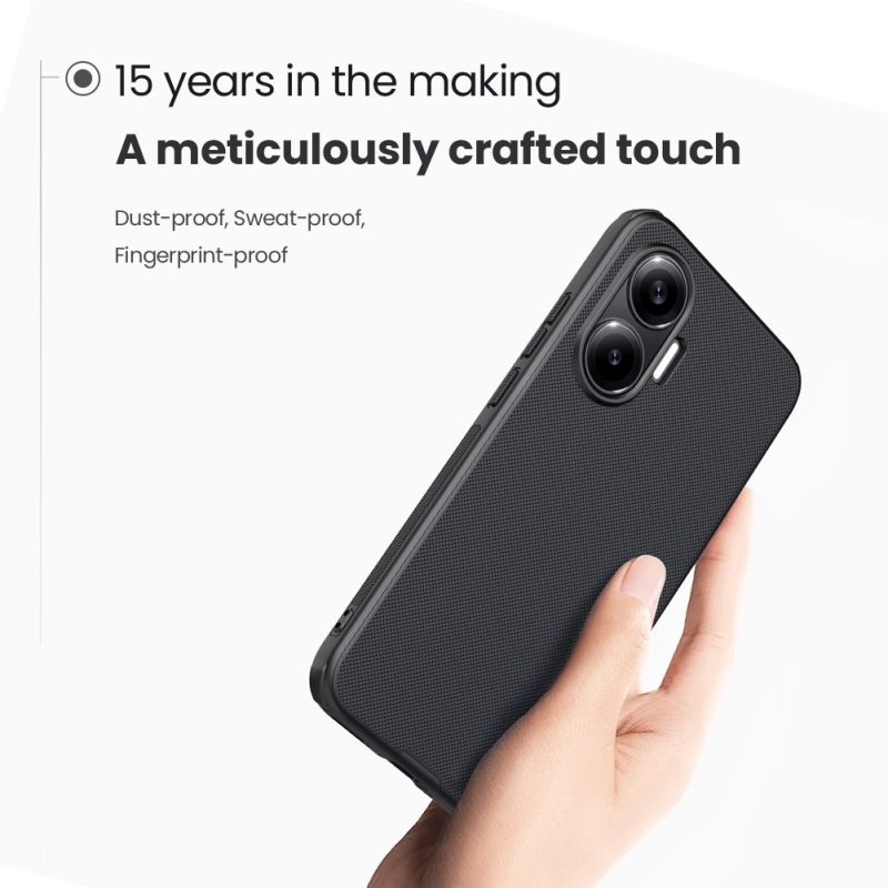 Nillkin Super Frosted PRO Magnetic Zadní Kryt pro Poco F7 Black