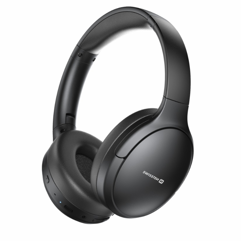 Swissten bluetooth sluchátka ANC PURE - černé